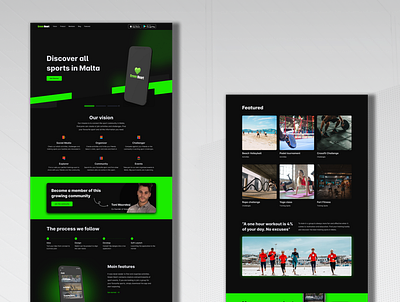 Green Heart website app design illustration logo ui ux website