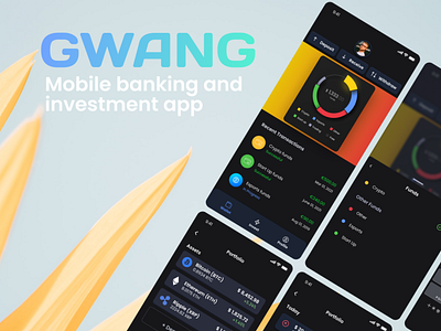 GWANG 3d app branding design illustration logo ux website