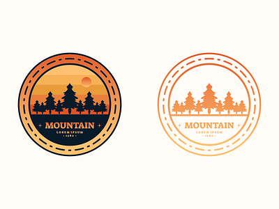 Mountain animation branding classic design graphic design icon illustration lineart logo mountain vector