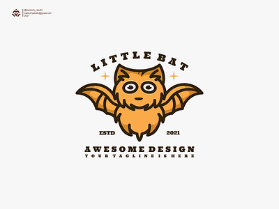 Little Bat animation bat design graphic design icon illustration lineart little bat logo vector