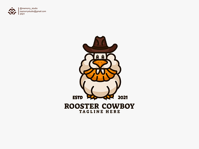Roster Cowboy carton cowboy design graphic design icon illustration lineart logo roster vector