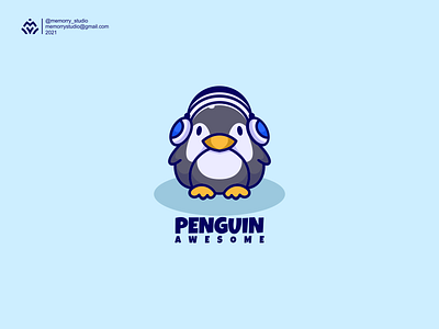 Pinguin Awesome 3d animation branding carton cute design graphic design icon illustration lineart logo motion graphics pinguin ui vector
