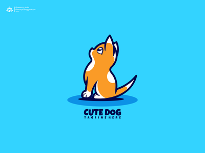 CUTE GOG carton cute design dog graphic design icon illustration lineart logo vector