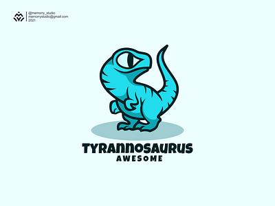 Tyrannosaurus animation carton character characterdesign cute design graphic design icon illustration lineart logo logofolio logohero logoideas logosix newyork toranto tyrannosaurus rex. usa vector