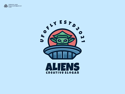 ALIENS aliens america cute design florida graphic design icon illustration lineart logo logos mexico newyork simbol texas vector
