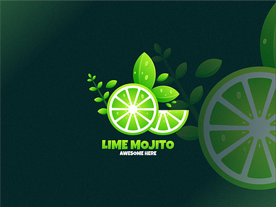 LIME MOJITO branding design dubai fruiit graphic design icon illustration juzz lime lineart logo modern mojito motion graphics tecnology vector