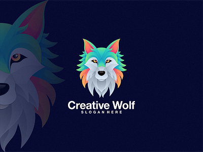 Creative Wolf america branding clothing design dubai florida graphic design icon illustration kuwait lineart logo mexsico modern nyc simbol tecnology usa vector wlof