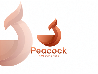 PEACOCK brand branding color colorful design graphic design icon identity illustration informasi lineart logo modern peacock tecnology vector