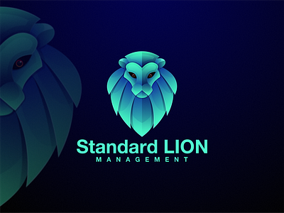 Standard Lion america branding color colorful design dubai graphic design icon illustration lineart lion logo modern motion graphics nyc tecnology usa vector