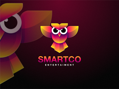 Smartco owl animal brand branding design graphic design icon illustration lineart logo mofrn motion graphics owl simbol smart tecnology vector