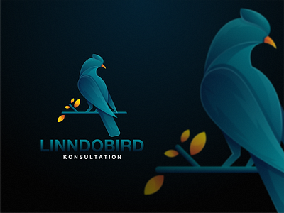 linndobird logo animal bird brand branding design graphic design icon identity illustration lineart logo modern simbol technology vector