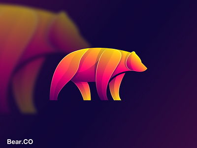 BEAR animal animation branding color design graphic design icon illustration lineart logo ui vector