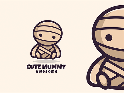 Cute Mummy brand branding character clothing cute design graphic design icon illustration lineart logo mummy vector