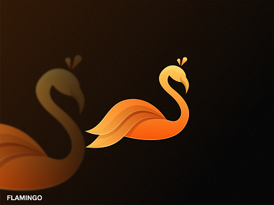 Flamingo animal branding design dubai flamingo graphic design icon illustration lineart logo nyc simbol usa vector