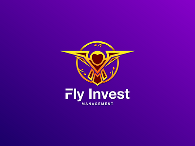 Fly Invest branding design graphic design icon illustration lineart logo motion graphics vector