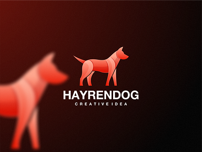 Hayrendog animal branding color design graphic design icon illustration lineart logo vector