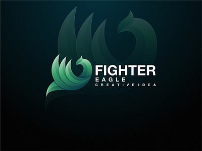 fighter eagle branding color design eagle graphic design icon illustration lineart logo vector