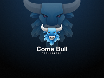 come bull animal branding bull color design graphic design icon illustration lineart logo vector