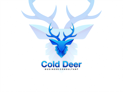 Cool Deer animal branding color deer design graphic design icon illustration lineart logo vector