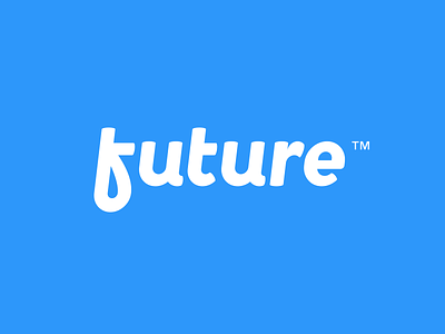Future blue brand custom future logo logotype mark type typography