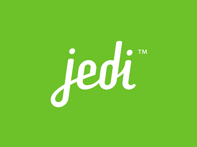 Jedi cursive jedi logo logotype type typography