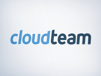 Cloud Team blue cloud logo logotype team