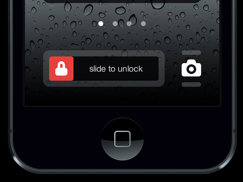 iOS 7 Lock Screen concept 5 7 ios iphone lock screen