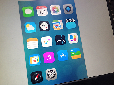 iOS7 Redesign in progress appstore compass design ios7 itunes magazines redesign settings