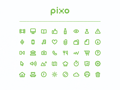 Pixo Icon Set beer garbage grant icon icons isaac ixo minimal sell set simple stroke