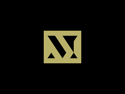 M logo gold golden letter logo m