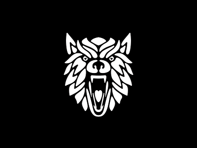 Wolf logo SOLD animal face fierce logo wolf