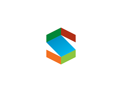 Slope 3d colorful colors dimension dimensional letter logo s slope squares