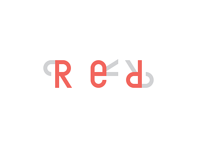 Red design logo red