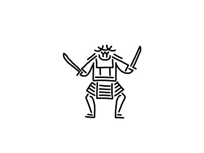 Samurai iPad Sketch
