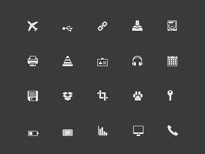 Icon Pack black and white graphic graphicriver icon misc monochrome pack pixel perfect pixelperfect river