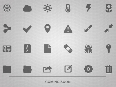 Out now!! coming icon mini pack set soon vector