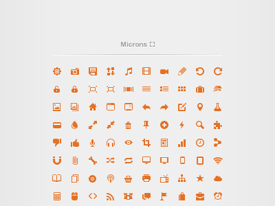 Microns ▢ icons macro micro microns mini pixel perfect small tiny