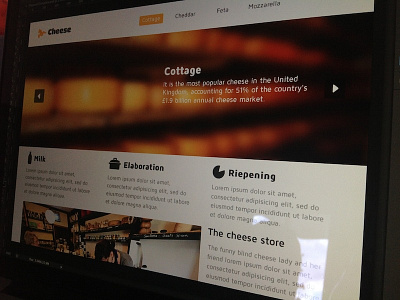 Website Practice cheese cottage design practice web