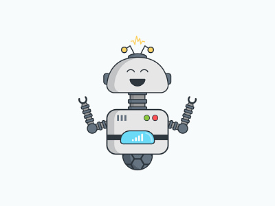 Fun-Bot bb 8 droid flat illustrator jetsons robot roll rosie