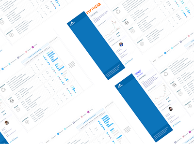 Dashboard Design infographics stocks ui