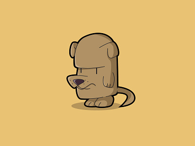 Grumpy Dog character dog doggy graphic illustration