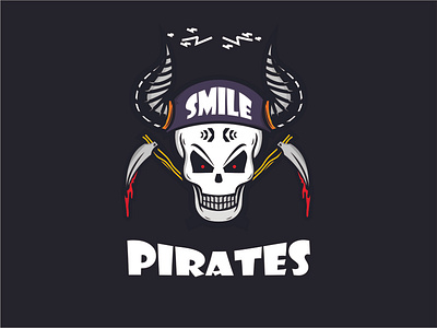 Logo Skull Pirates Brands branding design graphic design icon illustration logo logo branding skull vector
