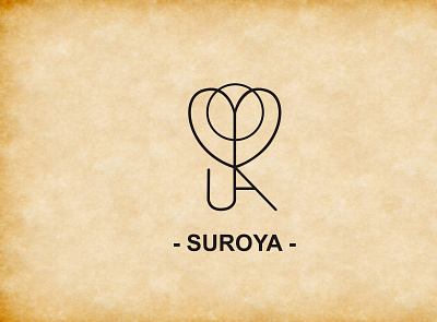 Brand Your Name 004 "SUROYA" 3d brand name branding design graphic design icon illustration logo logo branding logo name