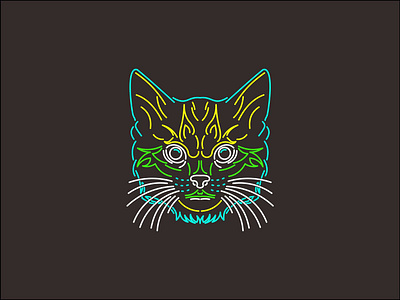Light Cat branding design graphic design icon illustration logo logo branding vector
