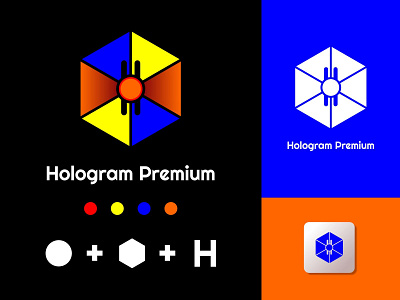 Hologram Premium Logo - Letter H branding company company logo design graphic design illustration logo logo premium vector