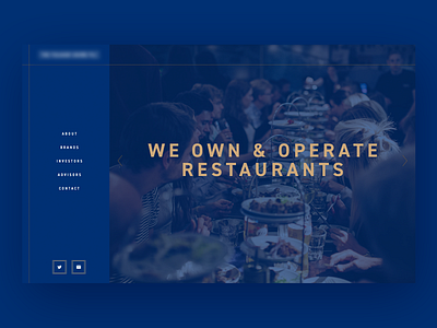 Restaurant company website clean corporate design food food website homepage landing page restaurant ui web design website