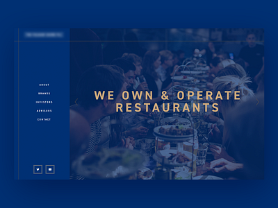 Restaurant company website