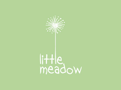 Little Meadow logo brand illustration logo