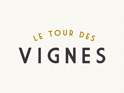 Le Tour des Vignes logo branding logo