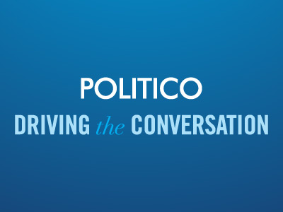 POLITICO Driving the conversation branding design logo taglines typography